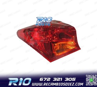 PILOTO DCH TOYOTA AURIS 5P 13-15 AMBAR ROJO