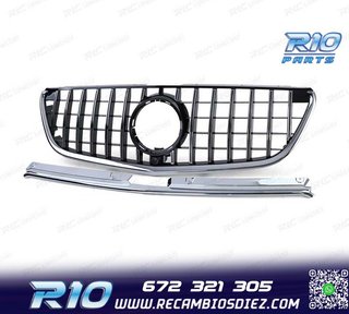 PARRILLA MERCEDES CLASE V W447 14-19 LOOK AMG NEGRO CROMO