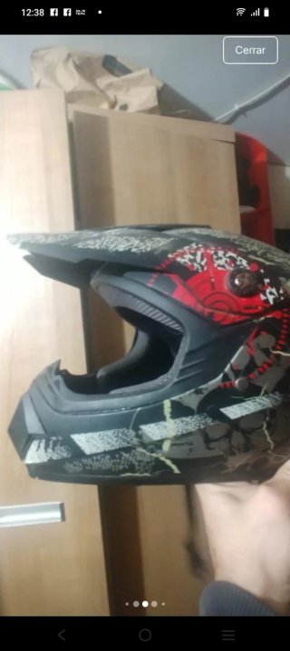 Casco Moto/Bici Cross Diseño Calavera