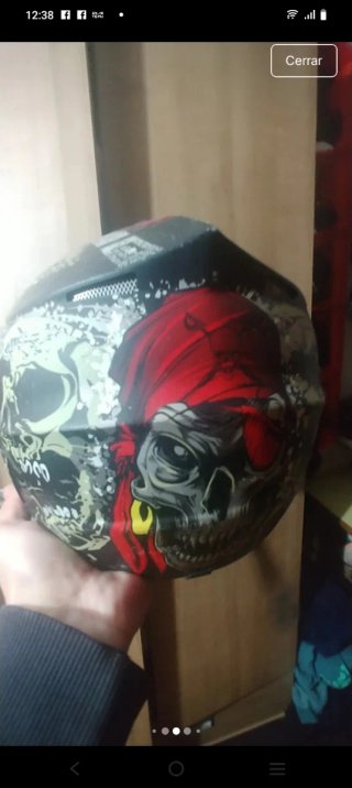 Casco Moto/Bici Cross Diseño Calavera