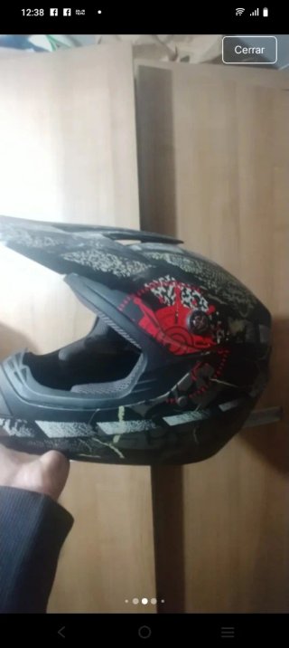 Casco Moto/Bici Cross Diseño Calavera