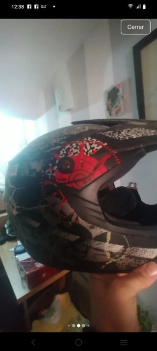 Casco Moto/Bici Cross Diseño Calavera