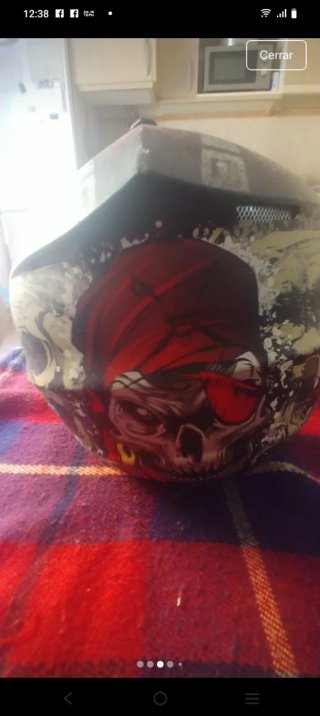 Casco Moto/Bici Cross Diseño Calavera