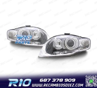 FAROS BI-XENON AUDI A4 B7 04-07 CON LUZ DE CURVA