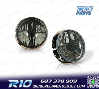 FAROS PARA VOLKSWAGEN VW GOLF MK1 74-83 CRUZ NEGRA AHUMADO F