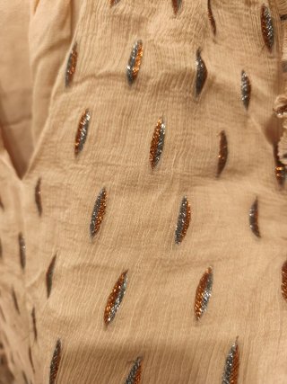 Blusa Hoss Intropia Beige rosado con Detalles Dora