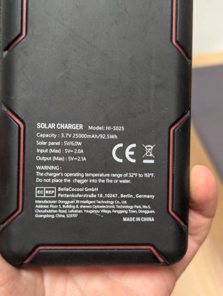 Cargador Solar Portátil 25000mAh
