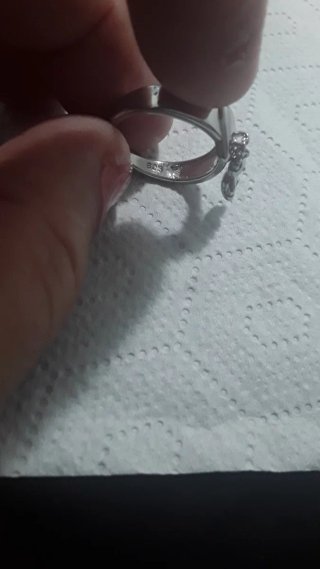 Anillo Plata 925 Corazón y Osito