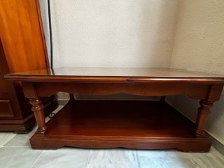 Mesa de centro madera y cristal