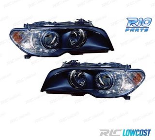 FAROS BMW E46 COUPÉ FONDO NEGRO + INTERMITENTE