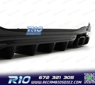 DIFUSOR MERCEDES W206 AMG 21- LOOK C63 + COLAS ESCAPE NEGRO