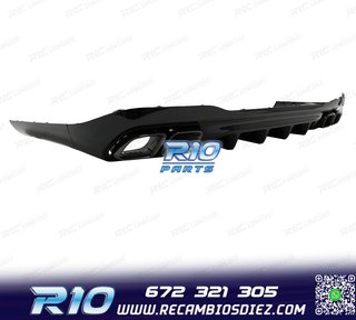 DIFUSOR MERCEDES W206 AMG 21- LOOK C63 + COLAS ESCAPE NEGRO