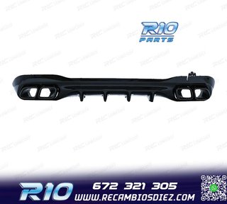 DIFUSOR MERCEDES W206 AMG 21- LOOK C63 + COLAS ESCAPE NEGRO