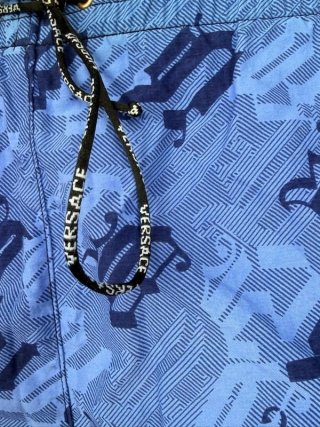 Costume da bagno Versace uomo M/48 blu Medusa