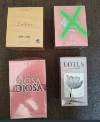 Lote 4 Perfumes Mujer: Trillion, Olimpia, Diosa, L
