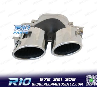 COLAS DE ESCAPE MERCEDES GLE W167 19- LOOK GLE53 CROMO
