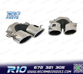 COLAS DE ESCAPE MERCEDES GLE W167 19- LOOK GLE53 CROMO