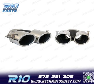 COLAS DE ESCAPE MERCEDES GLE W167 19- LOOK GLE53 CROMO