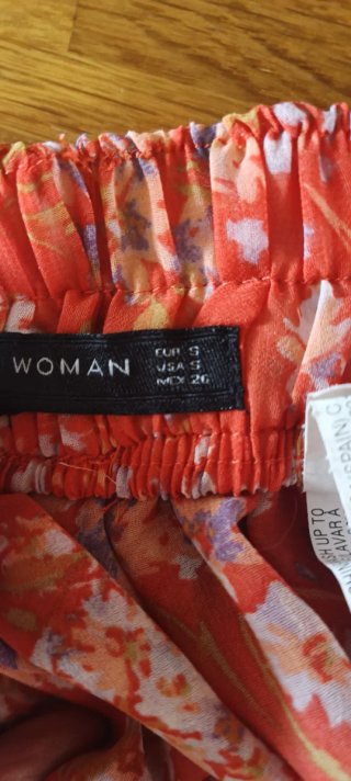 Falda corta volantes Zara Woman