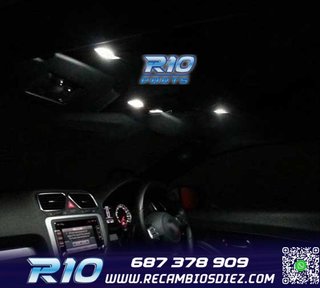 KIT 10 BOMBILLAS LED INTERIOR PARA VOLKSWAGEN VW SCIROCCO R