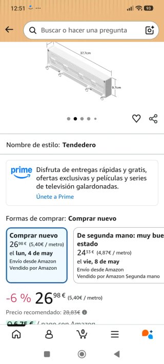 Tendedero Extensible TZS4 Blanco