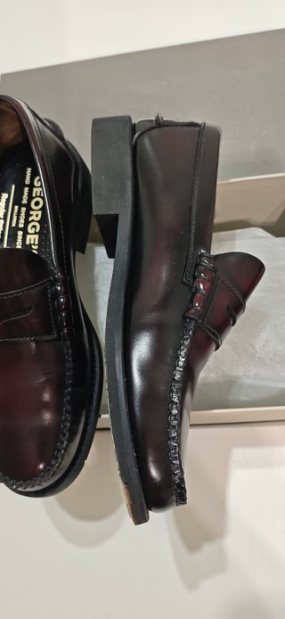 Zapatos George's Piel Burdeos Talla 39