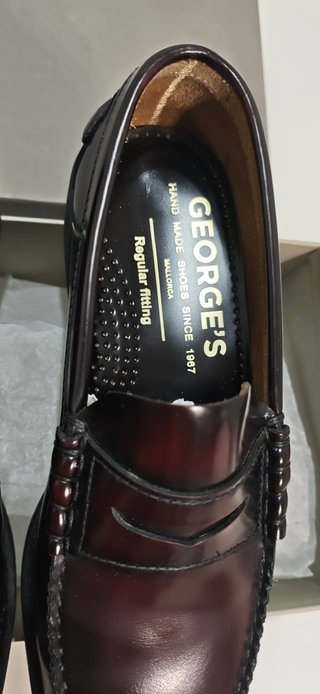 Zapatos George's Piel Burdeos Talla 39