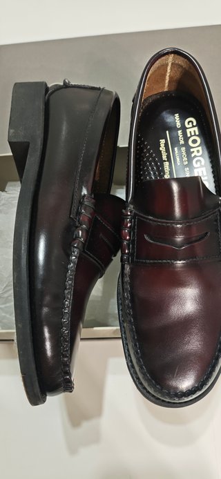 Zapatos George's Piel Burdeos Talla 39