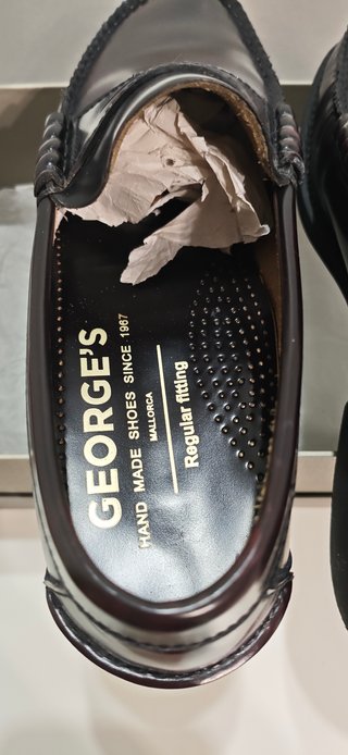 Zapatos George's Piel Burdeos Talla 39