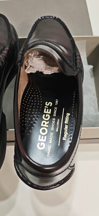 Zapatos George's Piel Burdeos Talla 39
