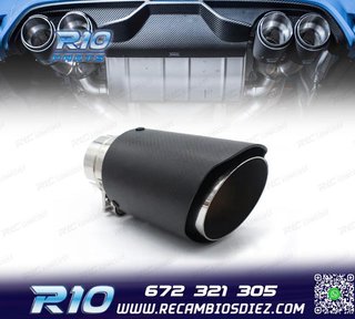 COLA ESCAPE CARBONO UNIVERSAL TIPO AKRAPOVIC 76MM
