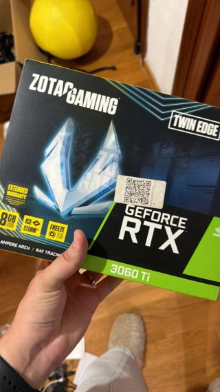 Tarjeta Gráfica Zotac RTX 3060 Ti 8GB Sin Disipado