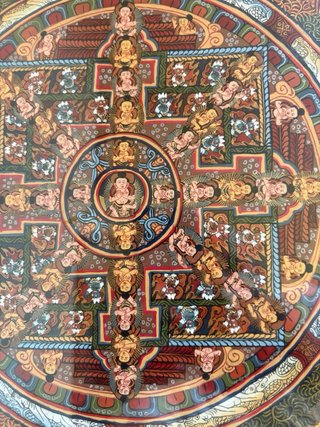 Thangka budista de Nepal