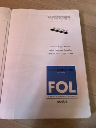 Libro de FOL formación y orientación laboral