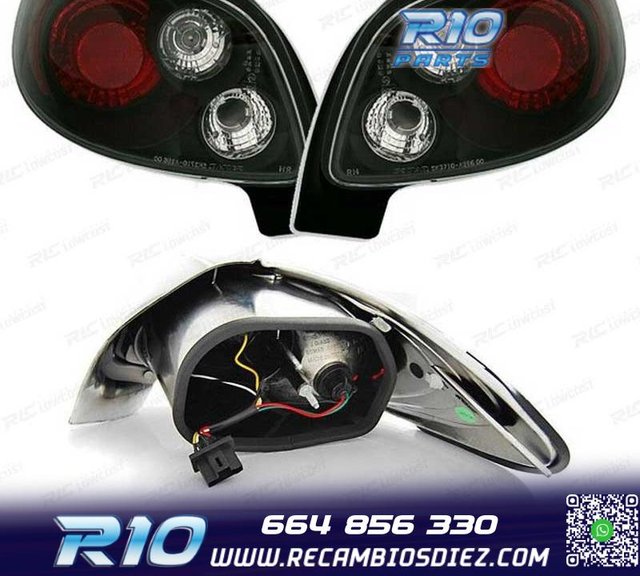 PILOTOS PARA PEUGEOT 206 CC 98-09 FONDO NEGRO