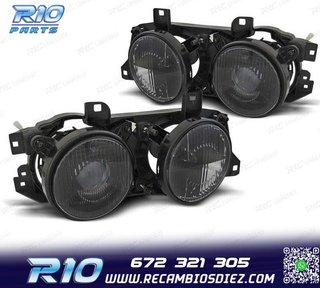 FAROS BMW E34 88-95 E32 86-94 FONDO NEGRO