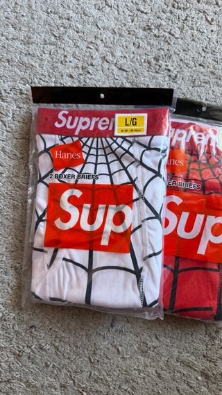 Supreme Hanes Spider-Man Boxer Briefs L
