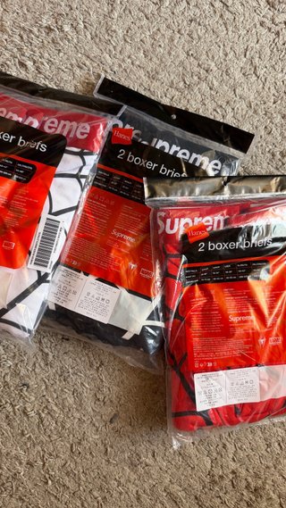 Supreme Hanes Spider-Man Boxer Briefs L