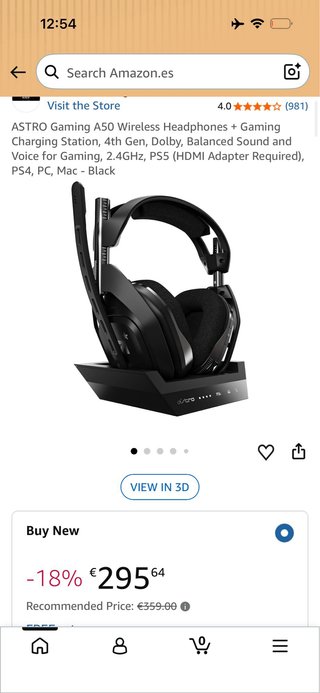 ASTRO Gaming A50 Wireless Headphones + Gaming Char