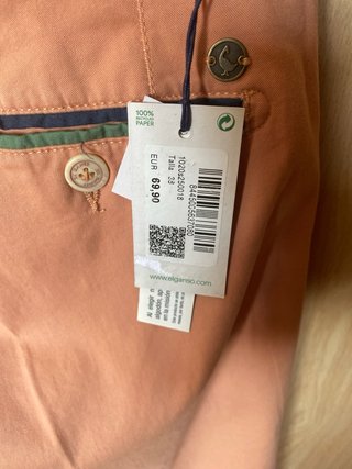 Pantalón Chino El Ganso Talla 38 Rosa