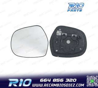 CRISTAL ESPEJO + BASE IZQUIERDO TOYOTA LAND CRUISER 02-10