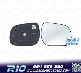 CRISTAL ESPEJO + BASE DERECHO TOYOTA RAV4 06-10