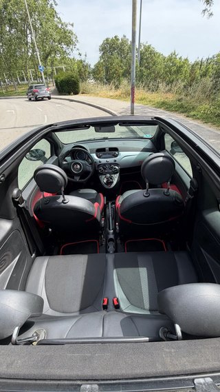 Fiat 500 cabrio gris