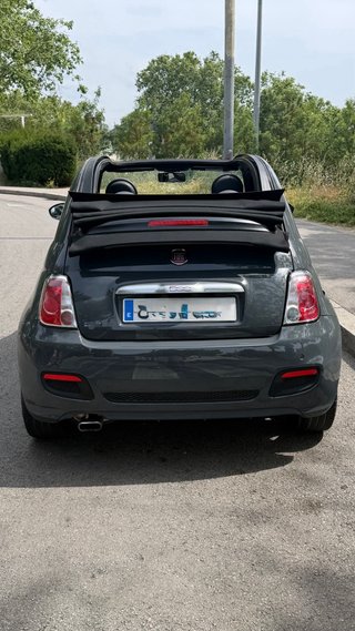 Fiat 500 cabrio gris