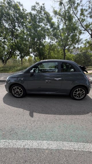 Fiat 500 cabrio gris