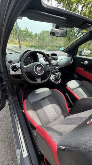 Fiat 500 cabrio gris