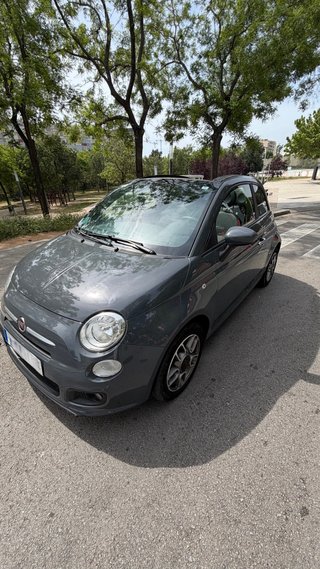 Fiat 500 cabrio gris