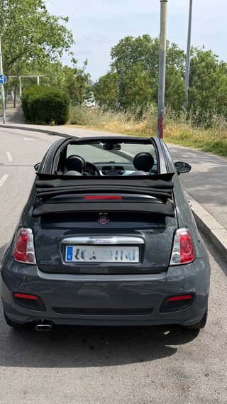 Fiat 500 cabrio gris