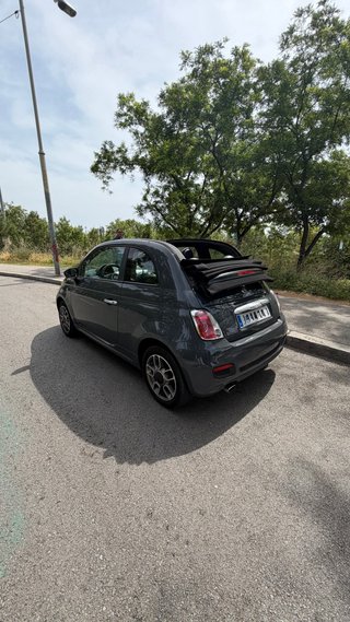 Fiat 500 cabrio gris