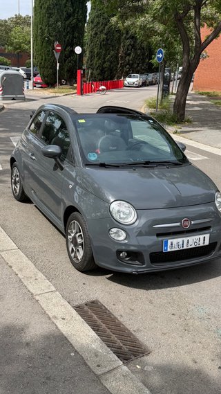 Fiat 500 cabrio gris